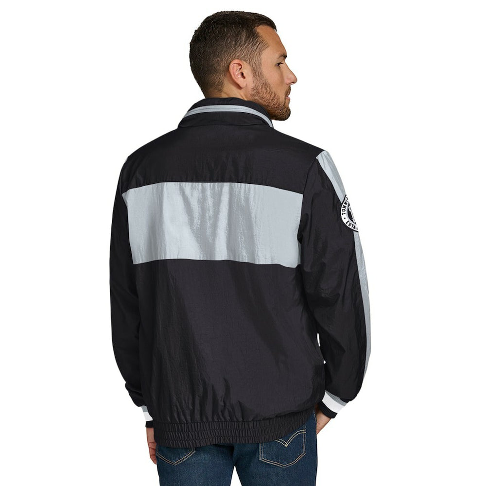 Las Vegas Raiders Tommy Hilfiger Gael Lightweight Half-Zip Hoodie Jacket - Black - NFL