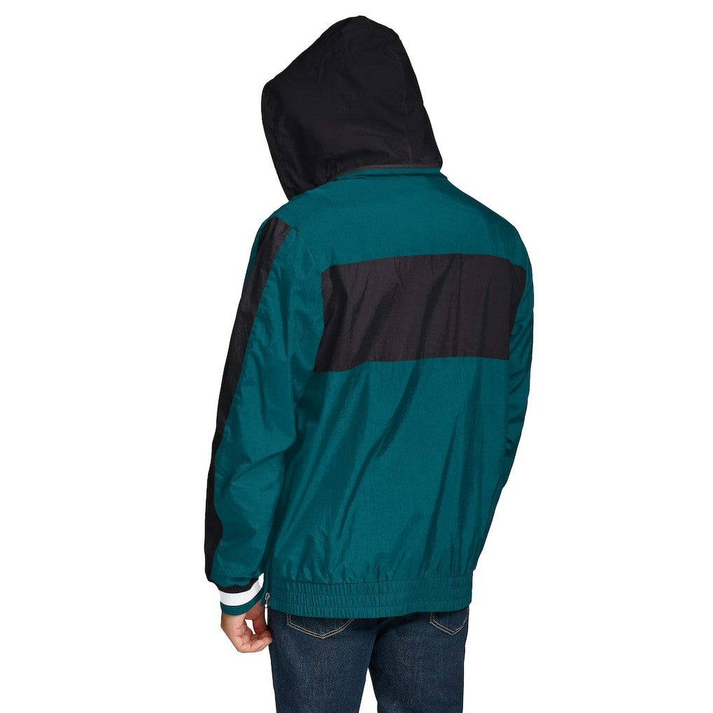 Philadelphia Eagles Tommy Hilfiger Gael Lightweight Half-Zip Hoodie Jacket - Green - NFL