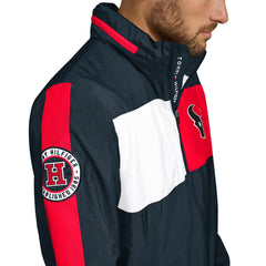 Houston Texans Tommy Hilfiger Gael Lightweight Half-Zip Pullover Hoodie Jacket - Navy - NFL