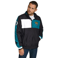 Jacksonville Jaguars Tommy Hilfiger Gael Lightweight Half-Zip Pullover Hoodie Jacket - Black - NFL