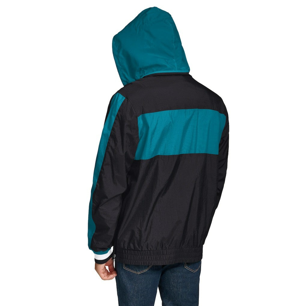 Jacksonville Jaguars Tommy Hilfiger Gael Lightweight Half-Zip Pullover Hoodie Jacket - Black - NFL