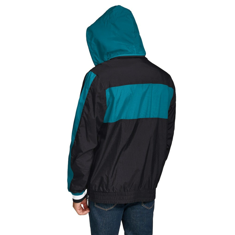 Jacksonville Jaguars Tommy Hilfiger Gael Lightweight Half-Zip Pullover Hoodie Jacket - Black - NFL