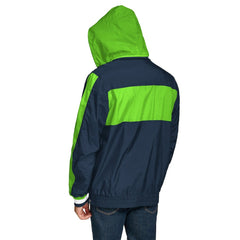 Seattle Seahawks Tommy Hilfiger Gael Lightweight Half-Zip Pullover Hoodie Jacket - College Navy - NFL