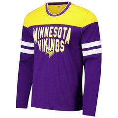 Minnesota Vikings G-III Sports by Carl Banks Adaptive Hail Mary Long Sleeve T-Shirt - Purple/Gold - NFL