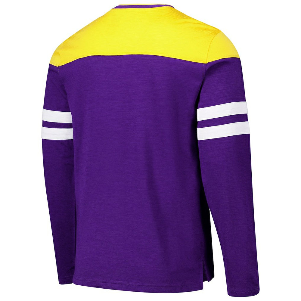 Minnesota Vikings G-III Sports by Carl Banks Adaptive Hail Mary Long Sleeve T-Shirt - Purple/Gold - NFL