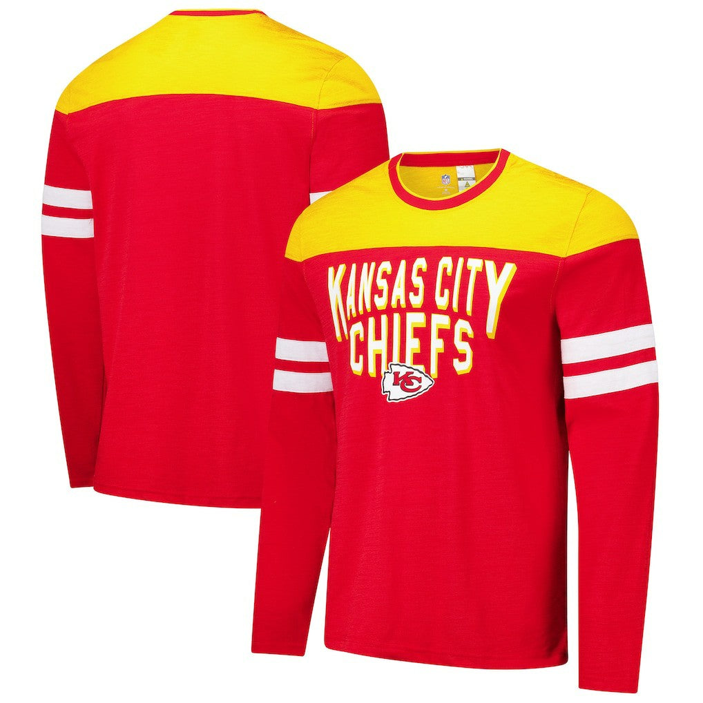 Kansas City Chiefs G-III Sports by Carl Banks Adaptive Hail Mary Long Sleeve T-Shirt - Red/Gold - NFL