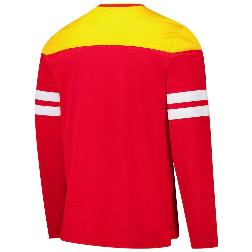 Kansas City Chiefs G-III Sports by Carl Banks Adaptive Hail Mary Long Sleeve T-Shirt - Red/Gold - NFL