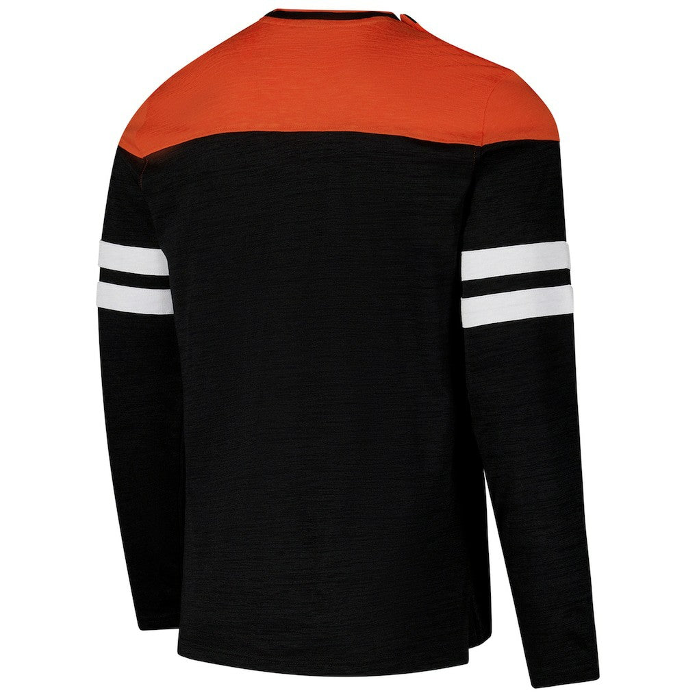 Cincinnati Bengals G-III Sports by Carl Banks Adaptive Hail Mary Long Sleeve T-Shirt - Black/Orange - NFL