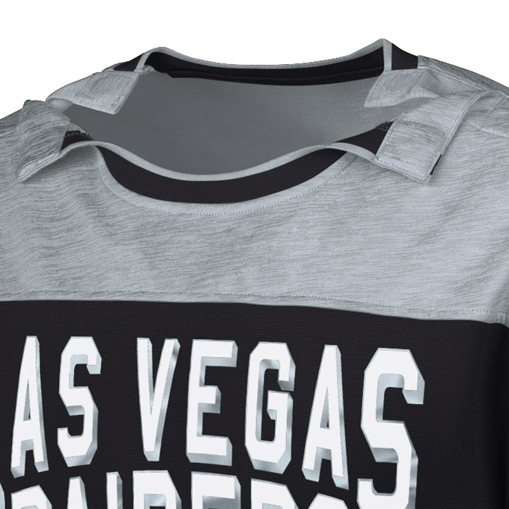 Las Vegas Raiders G-III Sports by Carl Banks Adaptive Hail Mary Long Sleeve T-Shirt - Black/Silver - NFL