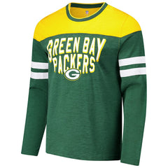 Green Bay Packers G-III Sports by Carl Banks Adaptive Hail Mary Long Sleeve T-Shirt - Green/Gold - NFL