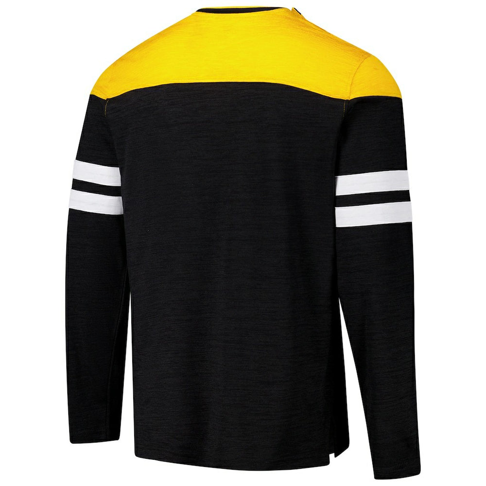 Pittsburgh Steelers G-III Sports by Carl Banks Adaptive Hail Mary Long Sleeve T-Shirt - Black/Gold - NFL