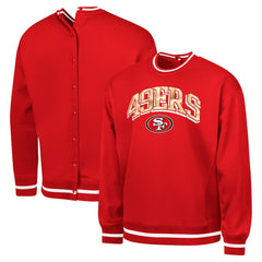 San Francisco 49ers G-III Sports by Carl Banks Adaptive Blocker Fleece Pullover Sweatshirt - Scarlet - NFL