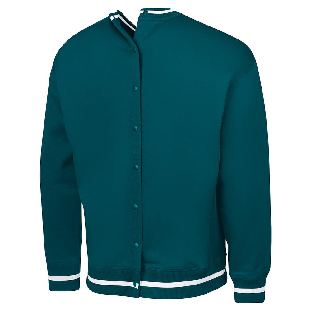 Philadelphia Eagles G-III Sports by Carl Banks Adaptive Blocker Fleece Pullover Sweatshirt - Midnight Green - NFL