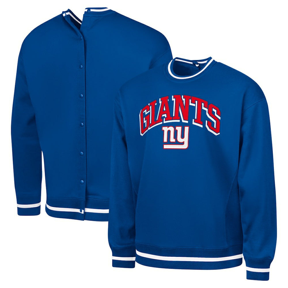 New York Giants G-III Sports by Carl Banks Adaptive Blocker Fleece Pullover Sweatshirt - Royal - NFL