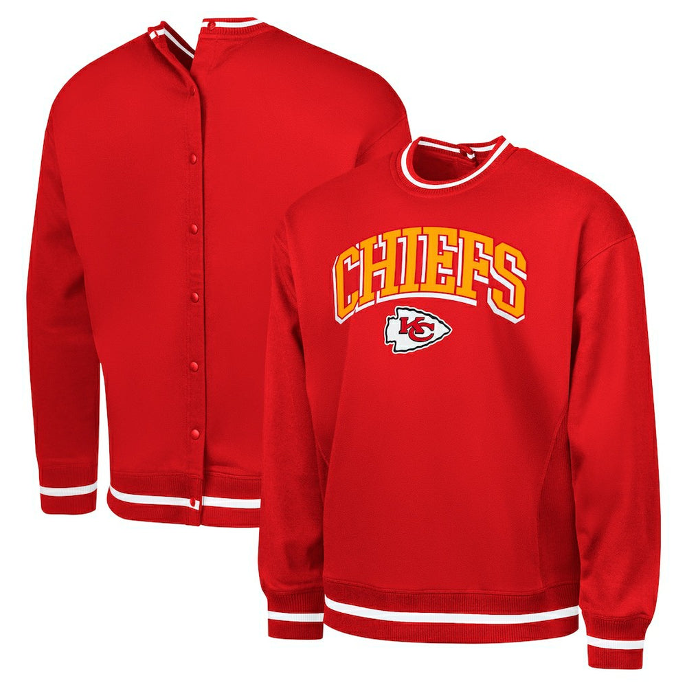 Kansas City Chiefs G-III Sports by Carl Banks Adaptive Blocker Fleece Pullover Sweatshirt - Red - NFL