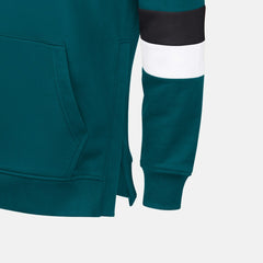 Philadelphia Eagles G-III Sports by Carl BanksMen's Adaptive Faceoff Pullover Hoodie - Midnight Green/Black - NFL
