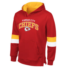 Kansas City Chiefs G-III Sports by Carl Banks Adaptive Faceoff Pullover Hoodie - Red/Gold - NFL