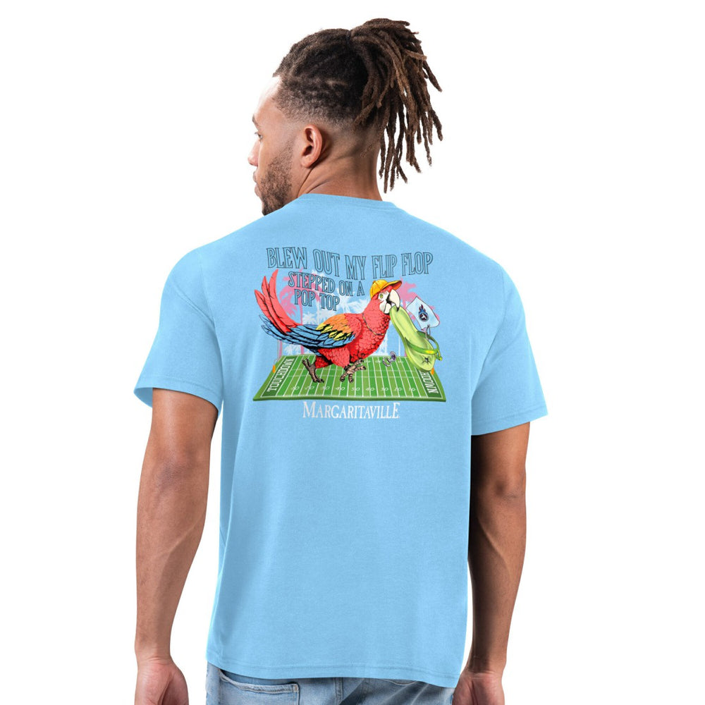 Tennessee Titans Margaritaville Flip Flop T-Shirt - Light Blue - NFL