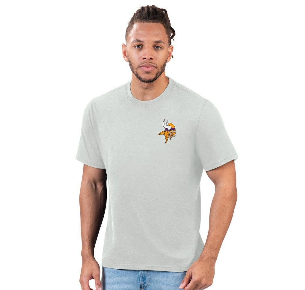 Minnesota Vikings Margaritaville Flip Flop T-Shirt - Gray - NFL