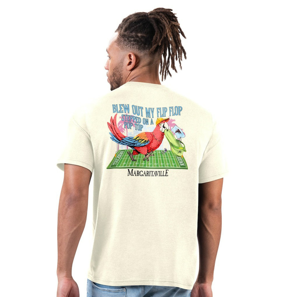Atlanta Falcons Margaritaville Flip Flop T-Shirt - Cream - NFL