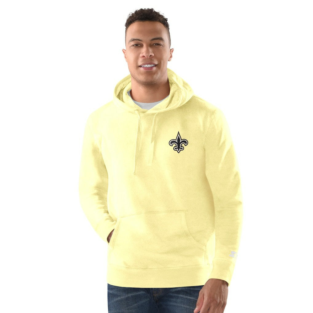 New Orleans Saints Margaritaville Time Flies Garment Dyed Pullover Hoodie - Gold - NFL
