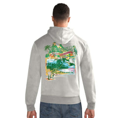 Baltimore Ravens Margaritaville Time Flies Garment Dyed Pullover Hoodie - Gray - NFL