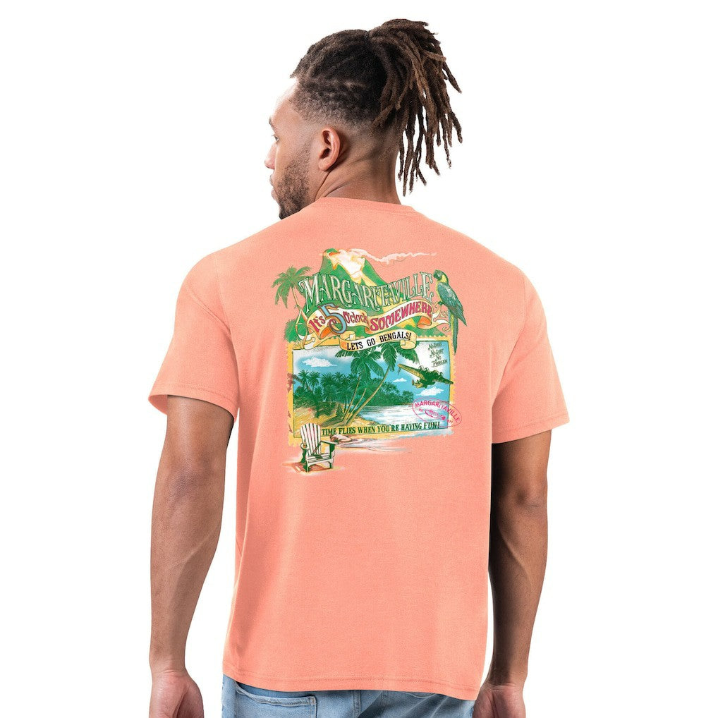 Cincinnati Bengals Margaritaville Time Flies T-Shirt - Orange - NFL
