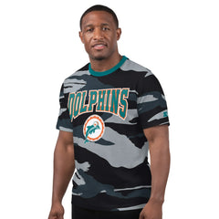 Miami Dolphins Starter Thursday Night Gridiron Classics Vintage Logo T-Shirt - Camo/Gray - NFL