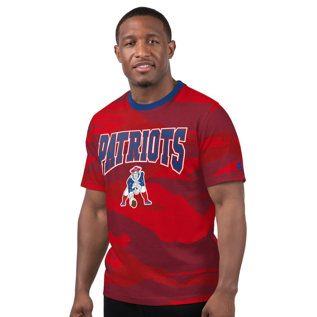 New England Patriots Starter Thursday Night Gridiron Classics Vintage Logo T-Shirt - Red - NFL