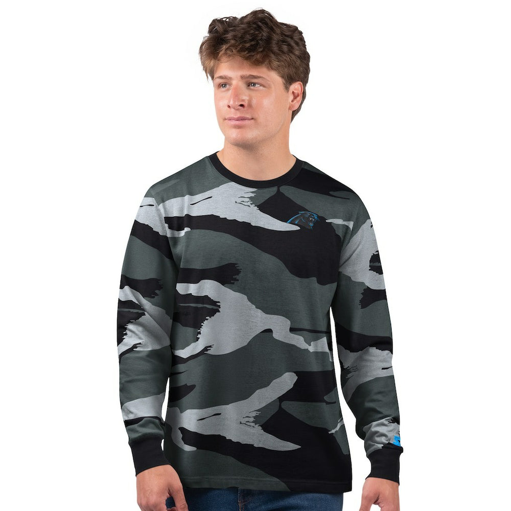 Carolina Panthers Starter Thursday Night Gridiron Long Sleeve T-Shirt- Gray - NFL