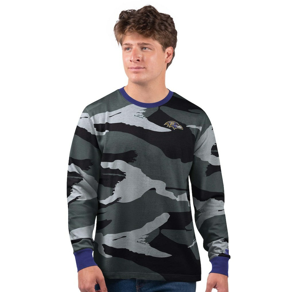 Baltimore Ravens Starter Thursday Night Gridiron Long Sleeve T-Shirt- Gray - NFL