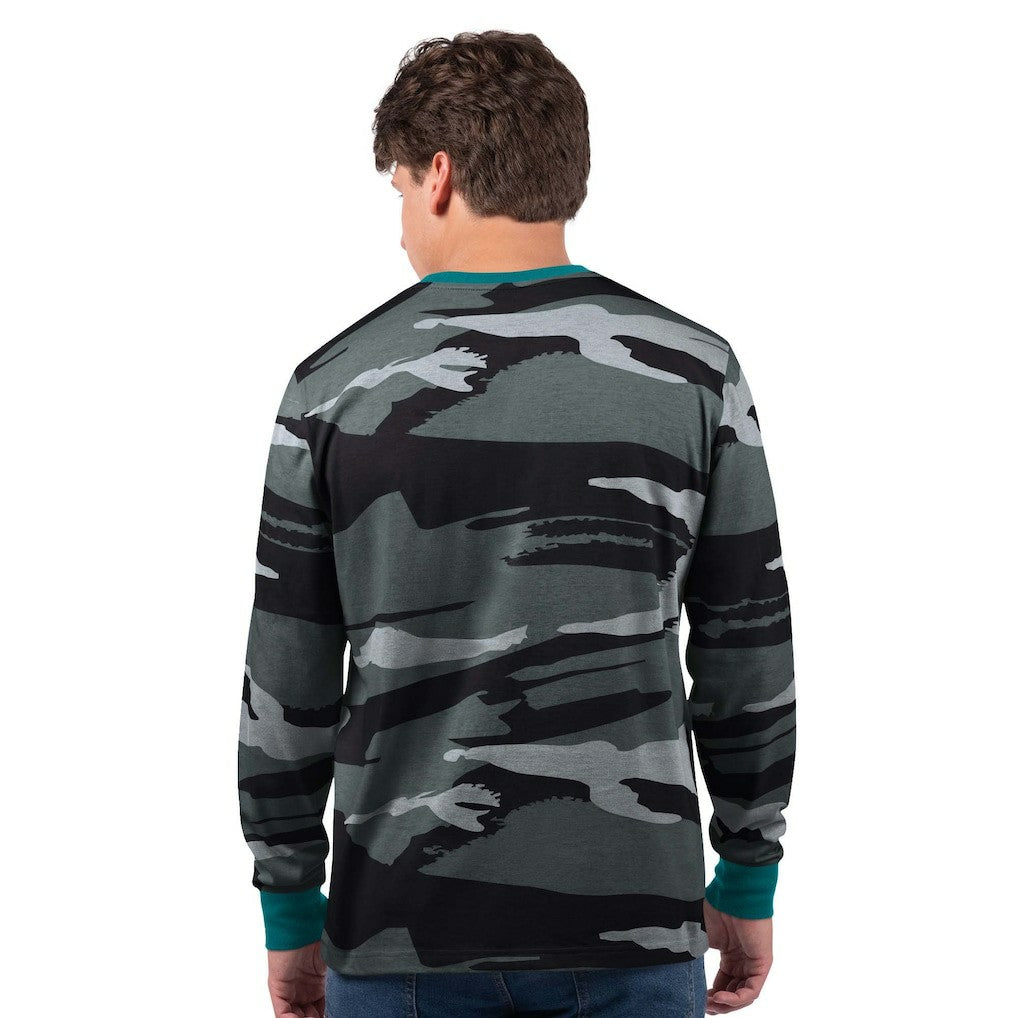 Miami Dolphins Starter Thursday Night Gridiron Vintage Logo Long Sleeve T-Shirt - Gray/Charcoal - NFL