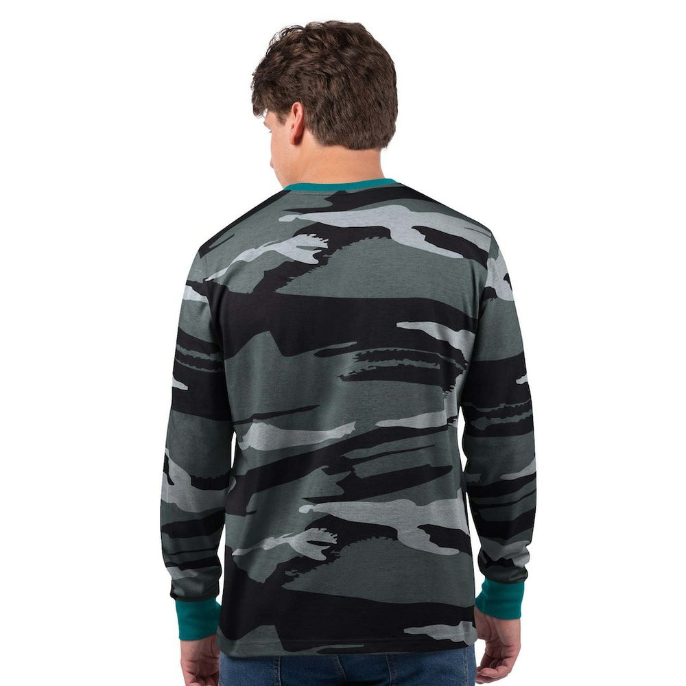 Miami Dolphins Starter Thursday Night Gridiron Vintage Logo Long Sleeve T-Shirt - Gray/Charcoal - NFL