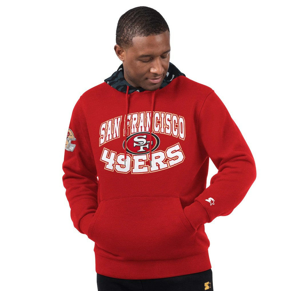 San Francisco 49ers Starter Thursday Night Gridiron Pullover Hoodie - Scarlet - NFL