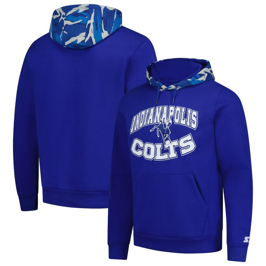 Indianapolis Colts Starter Thursday Night Gridiron Vintage Logo Pullover Hoodie - Royal - NFL