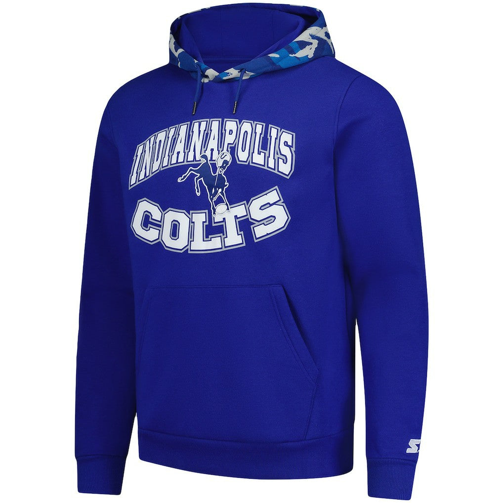 Indianapolis Colts Starter Thursday Night Gridiron Vintage Logo Pullover Hoodie - Royal - NFL