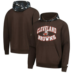 Cleveland Browns Starter Thursday Night Gridiron Vintage Logo Pullover Hoodie - Brown - NFL