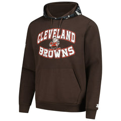 Cleveland Browns Starter Thursday Night Gridiron Vintage Logo Pullover Hoodie - Brown - NFL