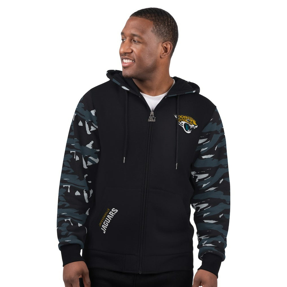 Jacksonville Jaguars Starter Thursday Night Gridiron Full-Zip Hoodie - Black - NFL