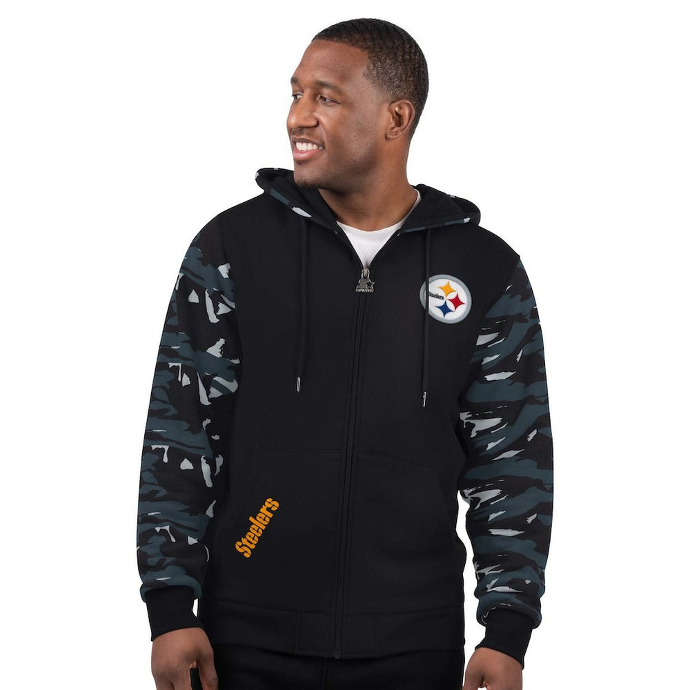 Pittsburgh Steelers Starter Thursday Night Gridiron Full-Zip Hoodie - Black - NFL