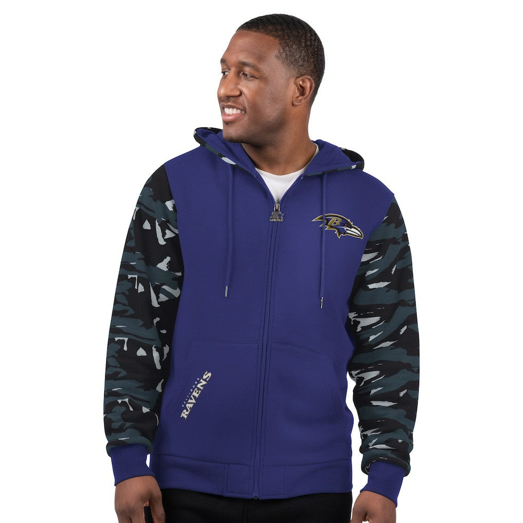 Baltimore Ravens Starter Thursday Night Gridiron Full-Zip Hoodie - Purple - NFL