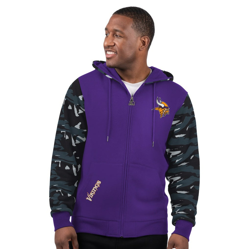 Minnesota Vikings Starter Thursday Night Gridiron Full-Zip Hoodie - Purple - NFL