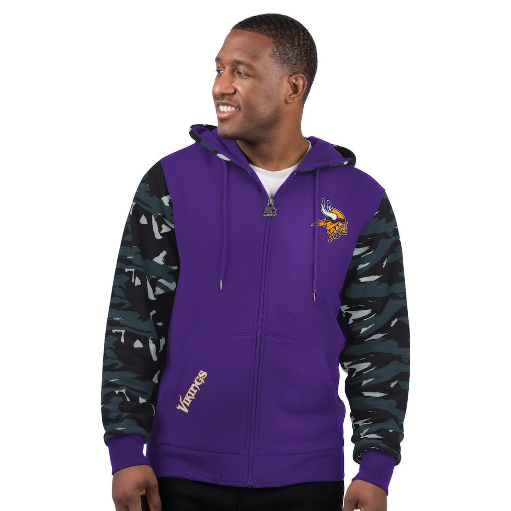 Minnesota Vikings Starter Thursday Night Gridiron Full-Zip Hoodie - Purple - NFL