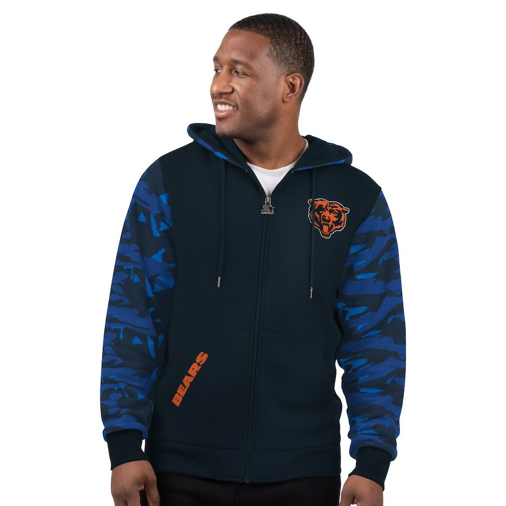 Chicago Bears Starter Thursday Night Gridiron Full-Zip Hoodie - Navy - NFL