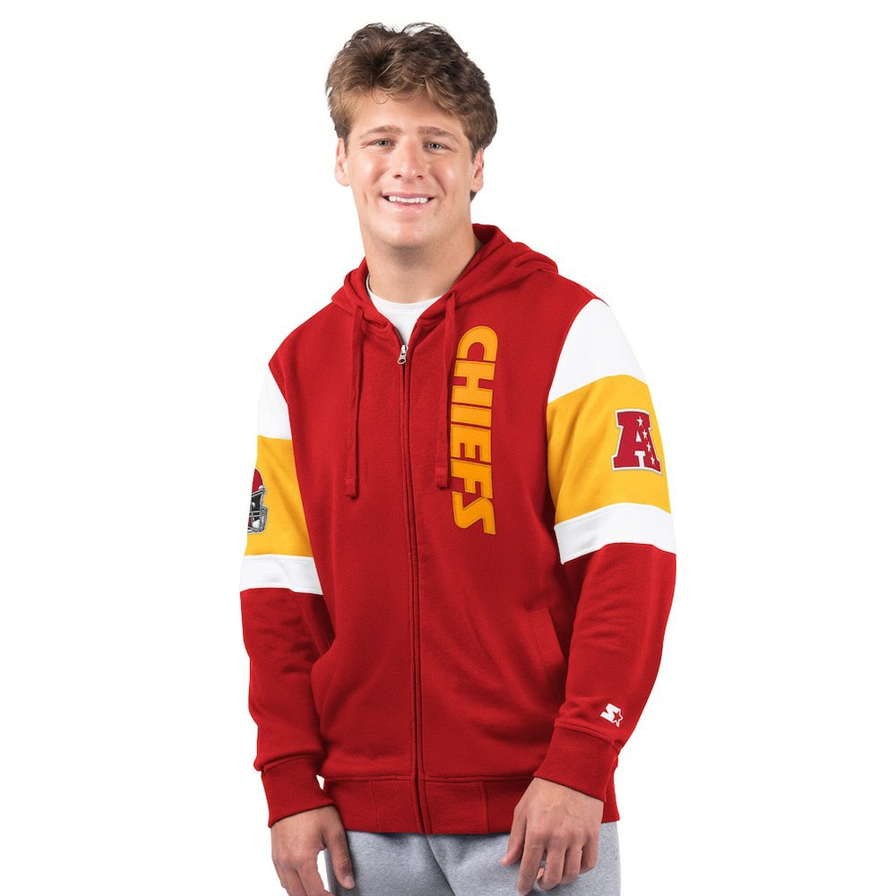 Kansas City Chiefs Starter Extreme Full-Zip Hoodie - Red - NFL