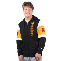 Pittsburgh Steelers Starter Extreme Full-Zip Hoodie - Black - NFL