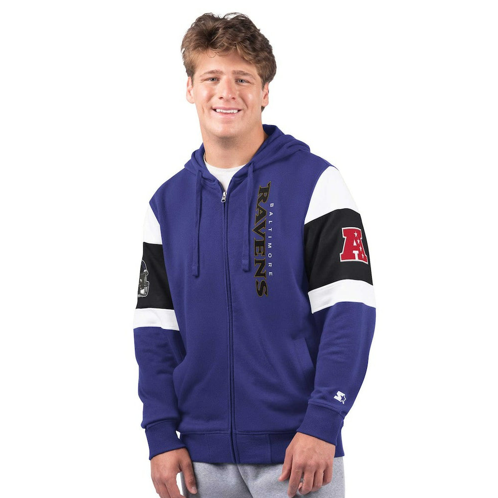 Baltimore Ravens Starter Extreme Full-Zip Hoodie - Purple - NFL