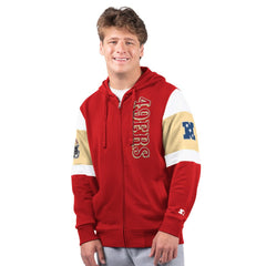 San Francisco 49ers Starter Extreme Full-Zip Hoodie - Scarlet - NFL