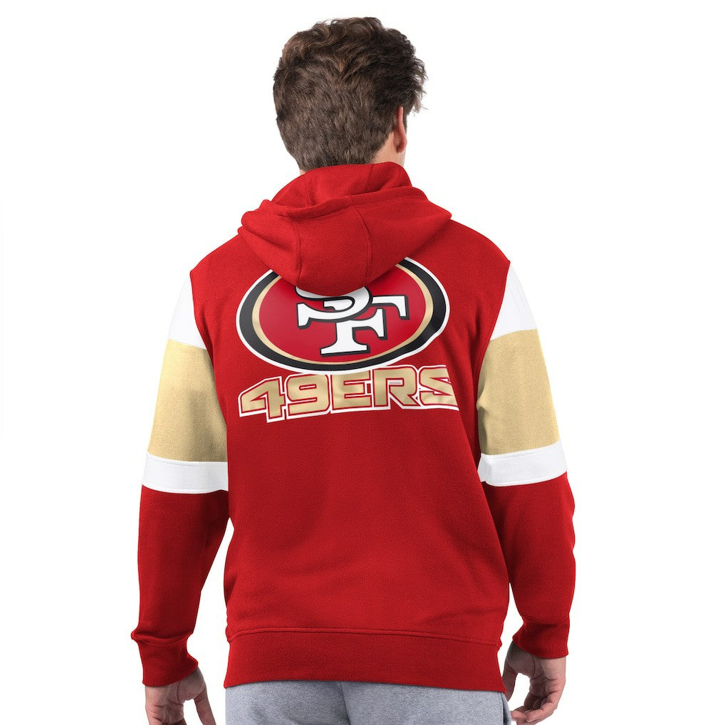 San Francisco 49ers Starter Extreme Full-Zip Hoodie - Scarlet - NFL
