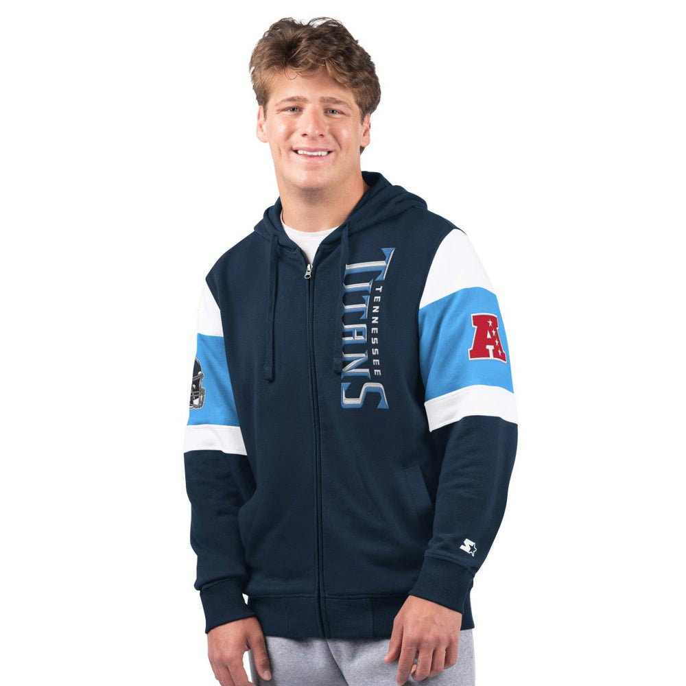 Tennessee Titans Starter Extreme Full-Zip Hoodie - Navy - NFL
